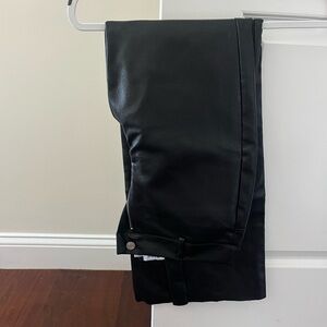 Black Princess Polly Leather Pants